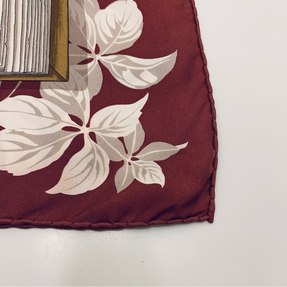 Lovely Christian Dior Vintage Silk Scarf Book of Maps Old World - Picture 6 of 10